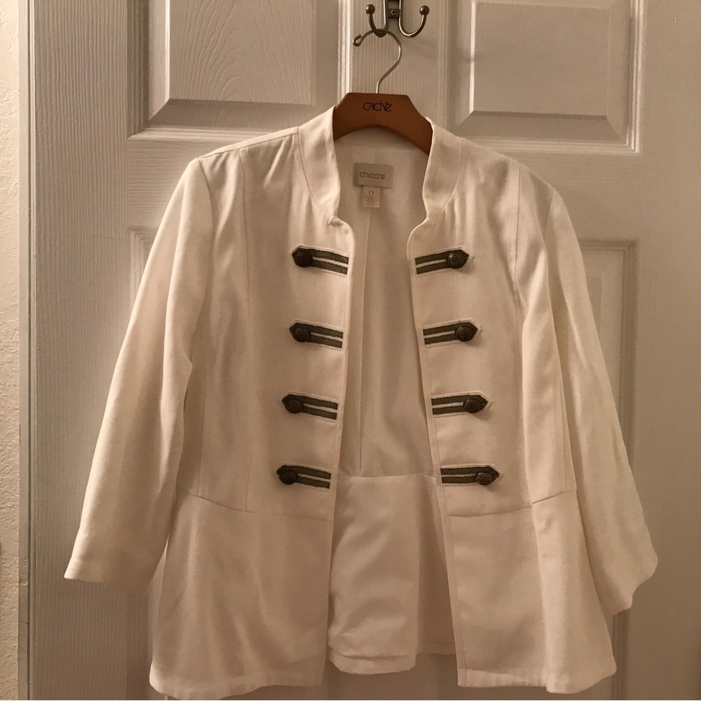 Chicos Military Style Jacket